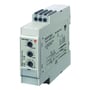 Carlo Gavazzi DAC01CM24 stjerne-/trekanttimer set tættere på, med tidsindstillinger, tilslutningsklemmer og koblingsdiagram.