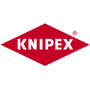 Knipex logo i rød diamantform, symboliserer brandet for kvalitetsværktøj.