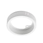 SG Armaturen Ledstar Slim Surface Ring tilbehør i hvid, vist isoleret på en hvid baggrund.