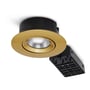 Nordtronic Velia ECO indbygningsspot, 230V, 7W, 2700/3000/4000K, rund, guld (mat) - 6 stk