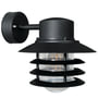 Vejers down udendørs væglampe, E27, sort - Nordlux, Philips Lighting + Philips Hue White, E27, 1600lm, 2700K