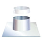 MetalbestoS Multi50, taginddækning med aluminiumsplade til fladt tag, til 5" (Ø130/230 mm) skorsten, grå – MetalbestoS (udgået)