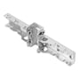 Omron F39-LGMAT T-form muting bracket til sikkerhedssensor, fremstillet af aluminium med tydelige monteringshuller og samlinger.