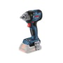 Bosch Akku slagnøgle GDS 18V-330 HC Professional i blå og sort, med 1/2" værktøjsopsætning og 330 Nm moment.