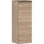 Hansgrohe Xelu Q halvhøjskab med venstrehængt låge i naturlig eg. Skabet måler 400x350x1065mm og er fremstillet af MDF med soft close.