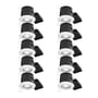 Nordtronic – Easy Install indbygningsspot 230V (rund), 40 pak, inkl. LED-pære (Nordtronic Value / CRI>90 FlickerFree / 5W / 350lm / 38° / 2700K / G / dæmpbar), hvid (mat)