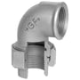 Galvaniseret vinkel union 90° m. mf/mf - ¾" x ¾"