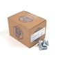 Kartonemballage med flere stålbolte foran; boltene er ISO 4014/DIN 931, 8.8, FZB, M8 x 70 mm.
