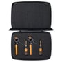 Testo Smart Probes-kølesæt med to testo 115i-klemmetermometre og to testo 549i-trykmålere i én åben softcase.