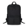 Dicota Eco Backpack SCALE til 15–17,3” set forfra med stort lynlåslukket rum, Dicota-logo og sidelommer.