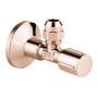 Grohe vinkelventil i Warm Sunset, 1/2" tilslutning med 3/8" udløb og ergonomisk metalhåndtag.