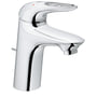 Grohe Eurostyle New håndvaskarmatur i krom med S-Size, 1-greb og push-up bundventil.