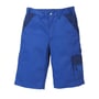 Kansas Icon 100808 arbejdsshorts i kongeblå og marine set forfra med linning, skrålommer og lårlomme med klap.