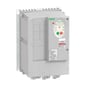 Schneider Electric frekvensomformer ATV212W075N4C set fra siden, viser dens kompakte design og monteringsmuligheder. 0,75kW, 3x400V, IP54.