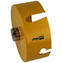 PRO-FIT HM hulsav med en diameter på 146 mm i gul farve, vist fra siden med en hvid baggrund.