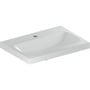 Geberit iCon Light håndvask, 600 mm x 420 mm, midt hanehul, KeraTect