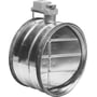 Lindab motorspjæld DTBU i galvaniseret stål, 315mm diameter, med påmonteret 24V on/off motor.