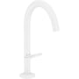 Hansgrohe AXOR One 170 håndvaskarmatur i mat hvid med 170 mm tudhøjde og 140 mm fremspring.