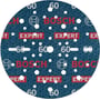 Bosch sliberondel FOIL EXPERT O780, Ø150 mm, korn 60 med gentagne 'Bosch' og 'Expert' logoer samt støvudsugningshuller.