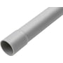 HFPRM-Turbo: Halogenfrit plastrør med muffe, lysegrå, 25 mm (1") x 3 meter – Øvrige