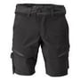 Mascot Customized 22149-605 sorte shorts i str. 24 cm, lavet af 83% polyester og 17% elastan, med Click Pocket System.
