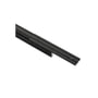 SG Armaturen ShopLine 3-faset aflastningsstykke i sort aluminium med rillet overflade og forborede huller.