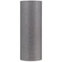 Cylinderformet SLV FENDA lampeskærm i gråt stof med diameter 150 mm og højde 400 mm, isoleret på hvid baggrund.