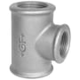 Galvaniseret tee m. muffer - 1½" x ¾" x 1½"