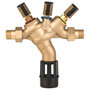 Resideo Braukmann tilbagestrømningssikring, 2" DN50 i messing med nippel-nippel til kategori 4 installation.