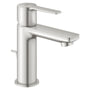 Grohe Lineare håndvaskarmatur, 1-grebs, XS-Size, løftestang m/ bundventil, Supersteel