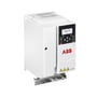ABB frekvensomformer ACS180, 1x230V, 3kW, 12,2A, IP20. Enheden er hvid med et digitalt display og ABB logo på fronten.