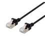 DELTACO U/FTP Cat6a tyndt patch kabel, 3 meter, sort (udgået)