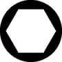 Wiha 5-delte topskruetrækkersæt, illustreret med et symbol for en unbrakonøgle, ideelt til præcisionsarbejde.