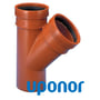 Uponor – Grenrør glat PP 45° - Ø160 x Ø160 mm