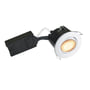 Uni Install indbygningsspot, inkl. LED-pære (Nordtronic Value / CRI>90 FlickerFree / 5W / 400lm / 38° / 3000K / dæmpbar<5%), GU10 (230V), rund, hvid (mat) – Nordtronic