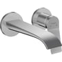 Hansgrohe Vivenis vægmonteret 1-grebs håndvaskarmatur i krom med 192mm fremspring og WaterfallStream tud.