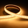 Ansell Lighting U-Cell LED strip på 50 meter, 14mm bred, viser tætte LED'er der afgiver varmt hvidt lys i 3000K.