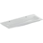 Geberit iCon Light håndvask, 1200 mm x 480 mm, 2 hanehuller, KeraTect