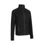ID Identity full zip sweat cardigan i sort, fremstillet af 70% bomuld/30% polyester med ribkant og sidelommer.