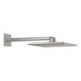 Grohe Rainshower Smartactive hovedbruser i børstet stål med 310x310mm hoved og 430mm brusearm monteret på væg.