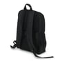 Dicota Eco Backpack SCALE til 15–17,3” set skråt bagfra med polstrede skulderstropper og netpolstring.