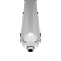 SpectrumLED Gigant Pro LED-armatur set fra enden med kabelindføringen og det riflede, gennemsigtige dæksel.
