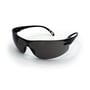 Activewear 4150 Slim sikkerhedsbrille med grå linse og sort stel, set tættere forfra med de slanke brillestænger synlige.