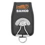 Bahco hammerholder 4750-HHO-2 i sort tekstil med orange logo og rustbeskyttede metaldele. Holderen har en D-ring til ophæng.