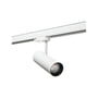SG Armaturen Tube Mini Spot i hvid aluminium monteret på hvid skinne med DALI-funktion.