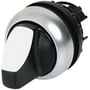 Eaton M22-WK3 drejegreb med 3 stillinger, sort med hvid markering og alu-farvet bundring.