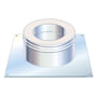 MetalbestoS Multi50, kobling med forankringsplade til muret pejs, 6" (Ø150/250 mm), blank – MetalbestoS