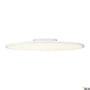 SLV Panel 60 DALI loftlampe, rund og flad, hvid med akrylglas, 600mm diameter, 4000K.