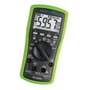 Elma BM 257 multimeter med sand RMS, grønt gummihylster og stort, belyst display der viser 5.95. Dette smarte minimultimeter har Auto Check funktion.