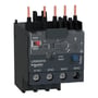 Schneider Electric TeSys K termorelæ LR2K0316, 8-11,5 A, med tydelige markeringer for indstilling og testfunktion på en sort baggrund.